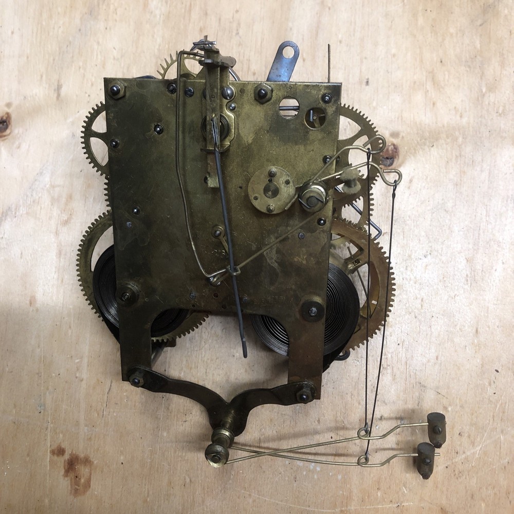 Vintage Gilbert Mantle Winding Clock Part Movement