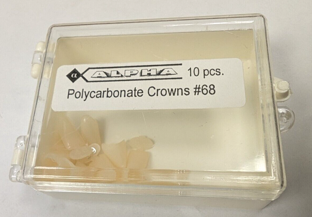 Polycarbonate Crowns 10 pcs/Pk #68