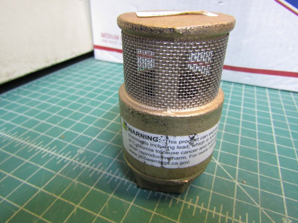 1 - SINGLE POPPET FOOT VALVE 334-0200 AV 1". NEW bulk packing