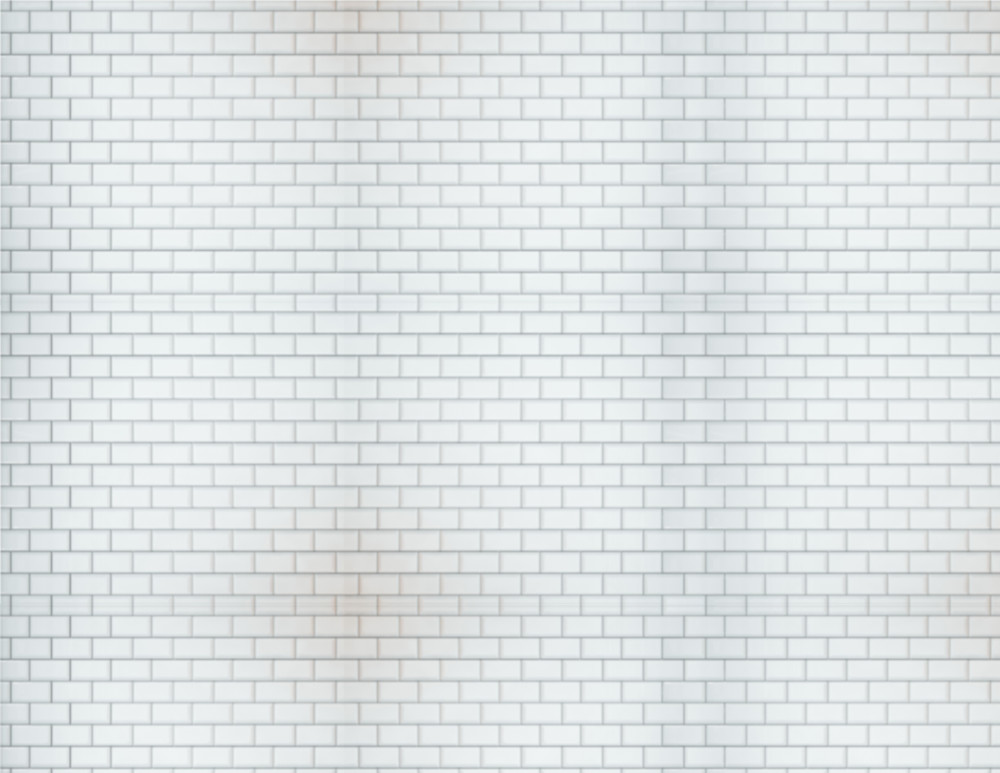 O Scale Subway Tile Model Train Scenery Sheets –5 Seamless 8.5x11 White