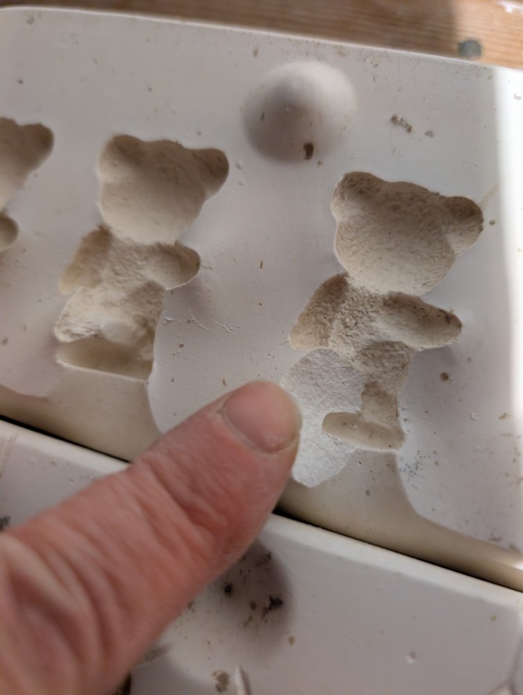 Tiny Bears See Pictures Vintage Slip Casting Ceramic Mold