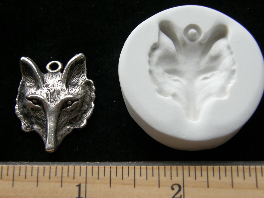Wolf Face Polymer Clay Mold (MD1609)