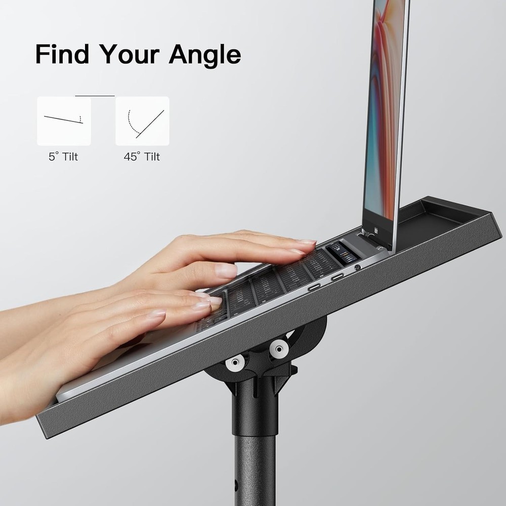 Versatile Height Adjustable Tripod Stand 26-51 Inches for Projectors & Laptops