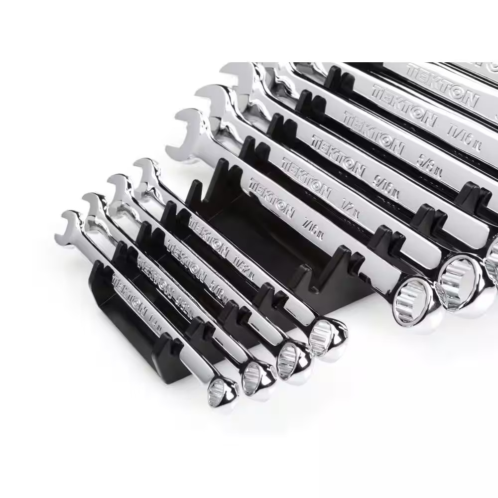 19-Tool Wrench Organizer Rack (Black)