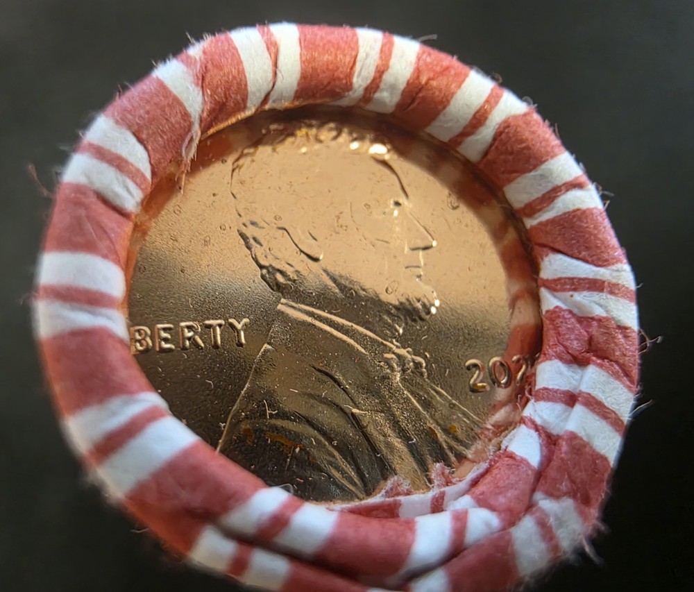 2024 P LINCOLN SHIELD CENT ROLL 50 COINS UNCIRCULATED