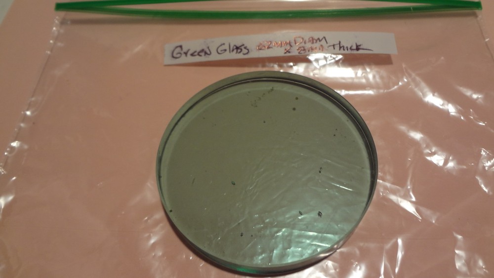 MICROSCOPE GREEN FILTER 62MM DIAM X 8MM THICK