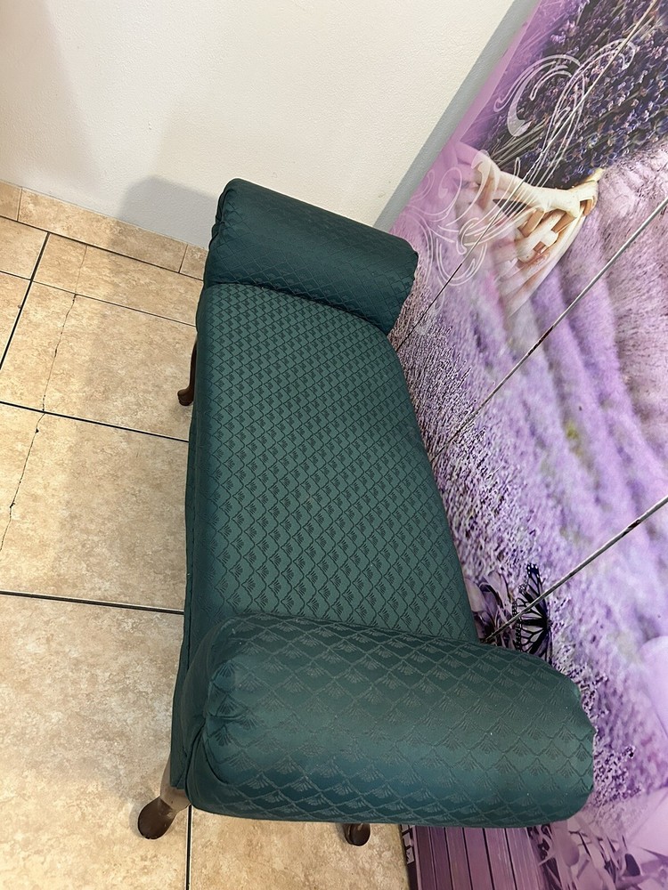 Vintage Mid Century Long Upholstered Long Bench