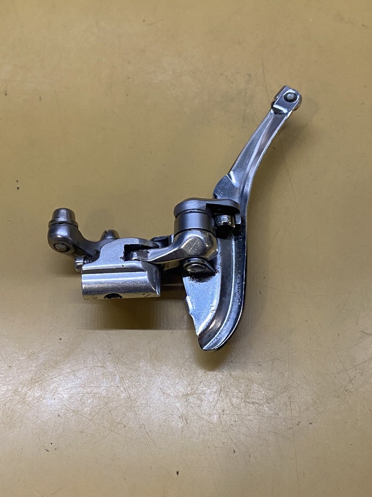 Silver Shimano FD-7403 Double Brace-on Front Derailleur
