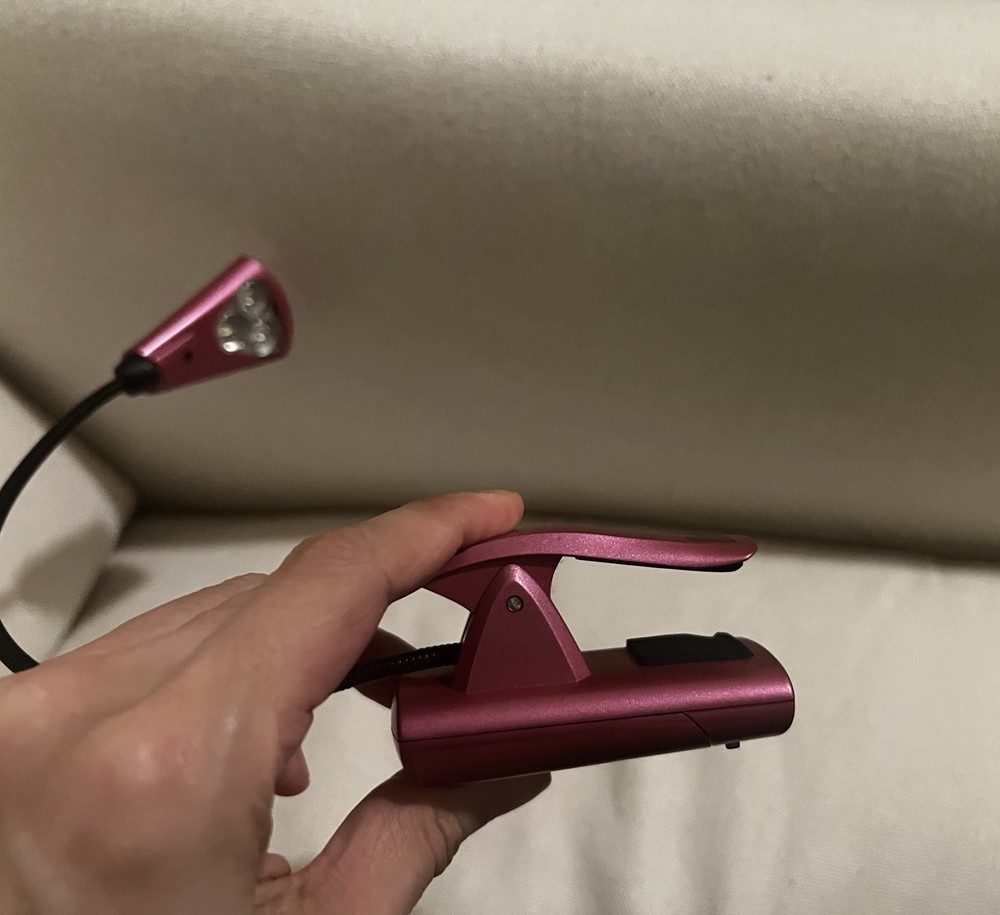 UltraBrite Pink LED Clip-On Reading Light