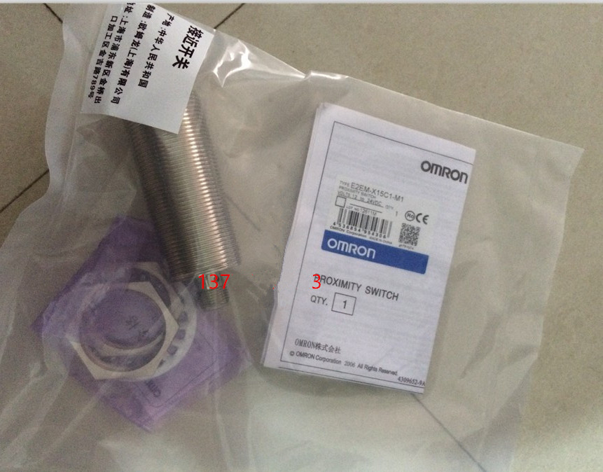 1PCS NEW Omron Proximity Switch E2EM-X15C1-M1