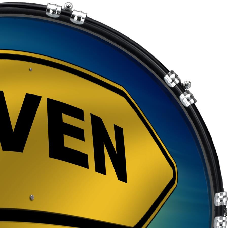 20" Custom Bass Kick Drum Front Head Graphical Graphic Heaven or Hell