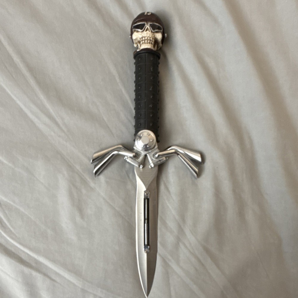Harley Davidson/motorcycle Double Edge Stainless Steel Boot Dagger