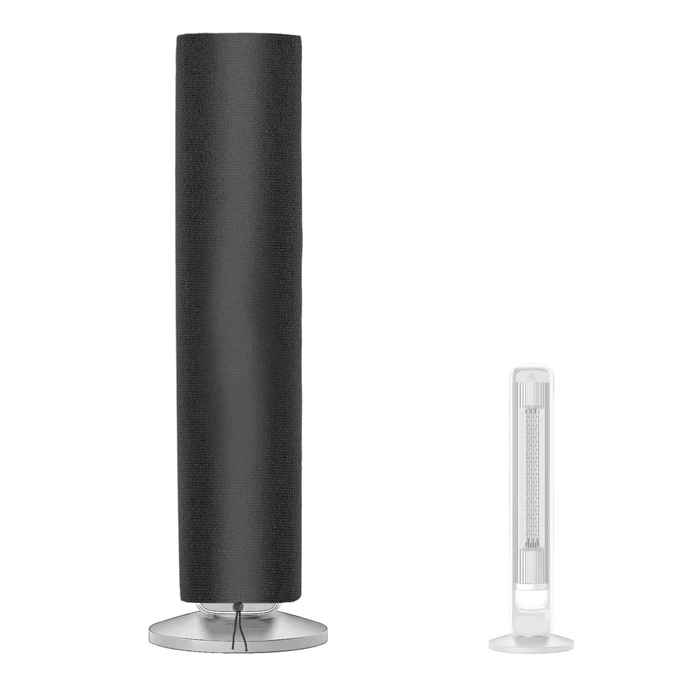 JYSILIYH Tower Fan Cover, Waterproof & Dustproof, Black, 11.81"L x Black
