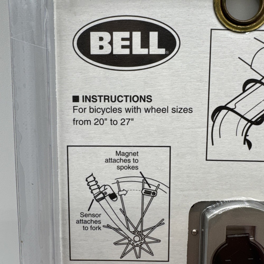Bell 8 Computer Function Digital Speedometer For Bicycles 20" to 27" Sealed