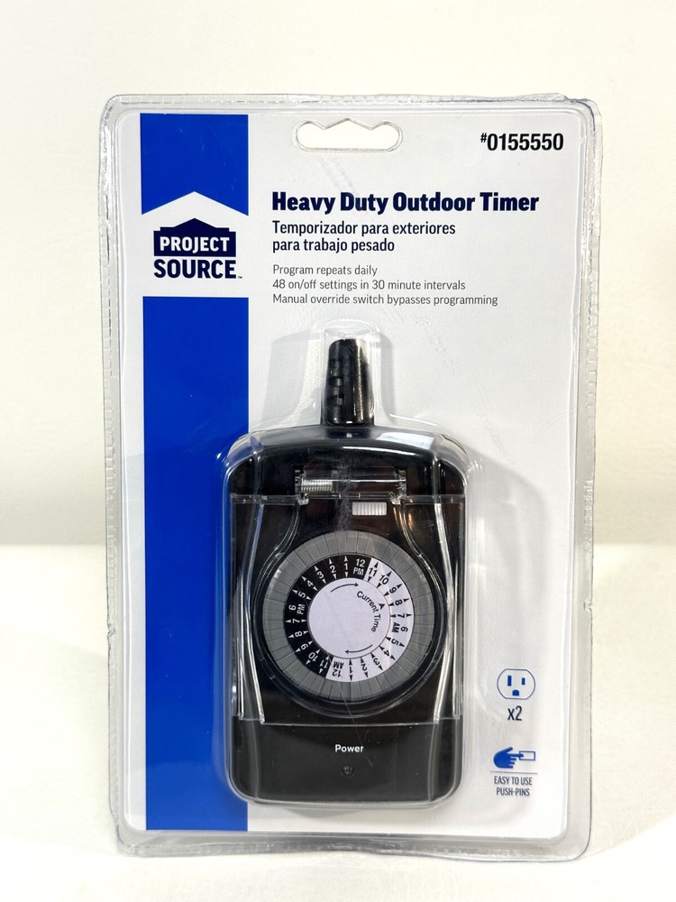 Power Source Heavy Duty Outdoor Timer distributed by Lowes