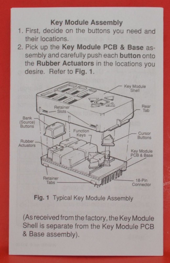 Xantech Home SmartPad3 8 Source Key Module KM8W 042777310036