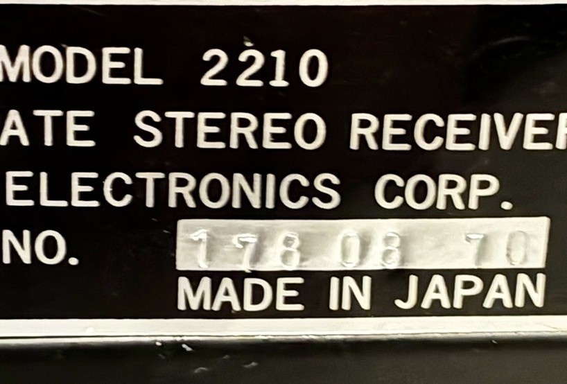 Mikado Solid State Stereo Receiver model 2210 vintage 1970s - tested works READ
