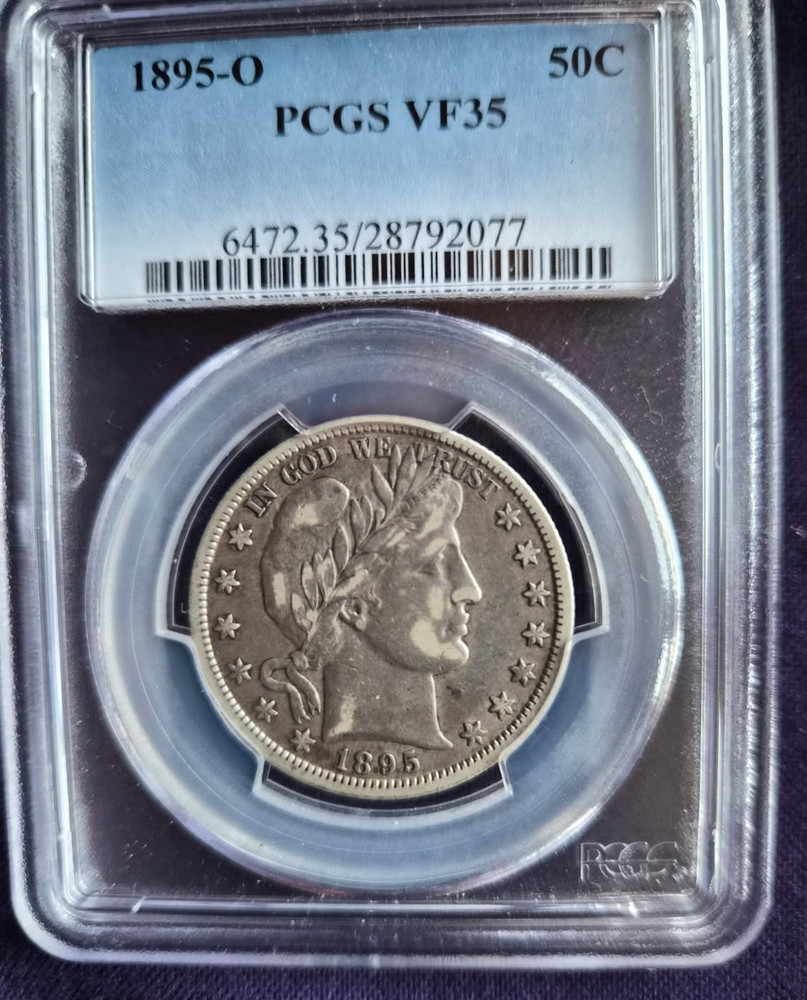 1895-O Barber Half Dollar PCGS VF-35