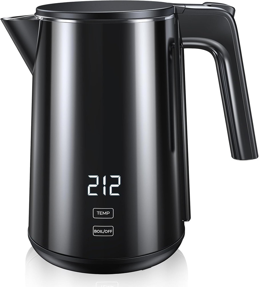 Electric Kettle 1.0L | 7 Temp Control, Cool Touch, Keep Warm, Auto Shut-Off
