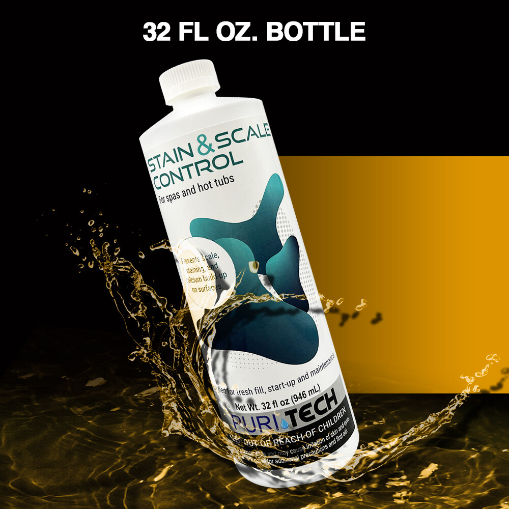 Puri Tech Spa Stain & Scale Control Prevents Scale Staining on Surfaces 32oz