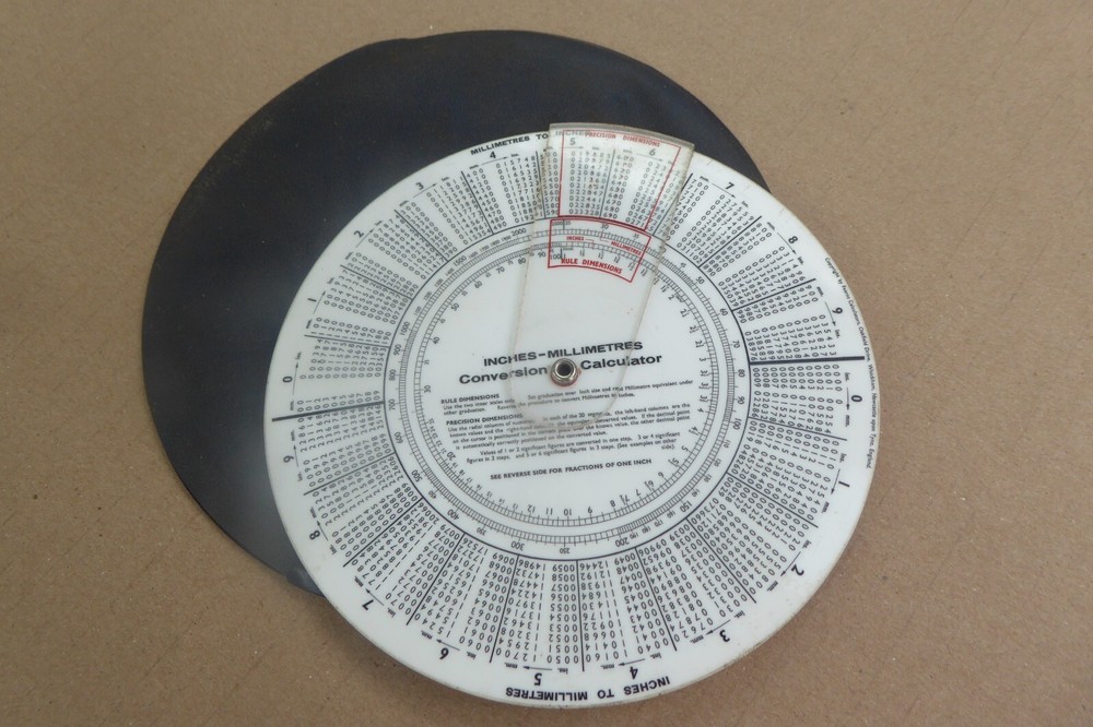 Fearns Calculators - Inches - Millimetres Conversion Calculator, Made In England