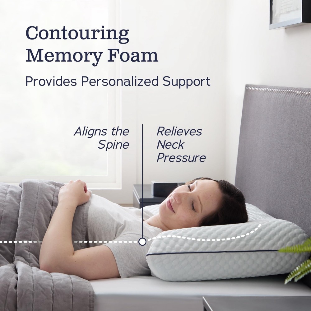 Weekender Gel Memory Foam Pillow - Standard Size - 1-Pack - Standard, White