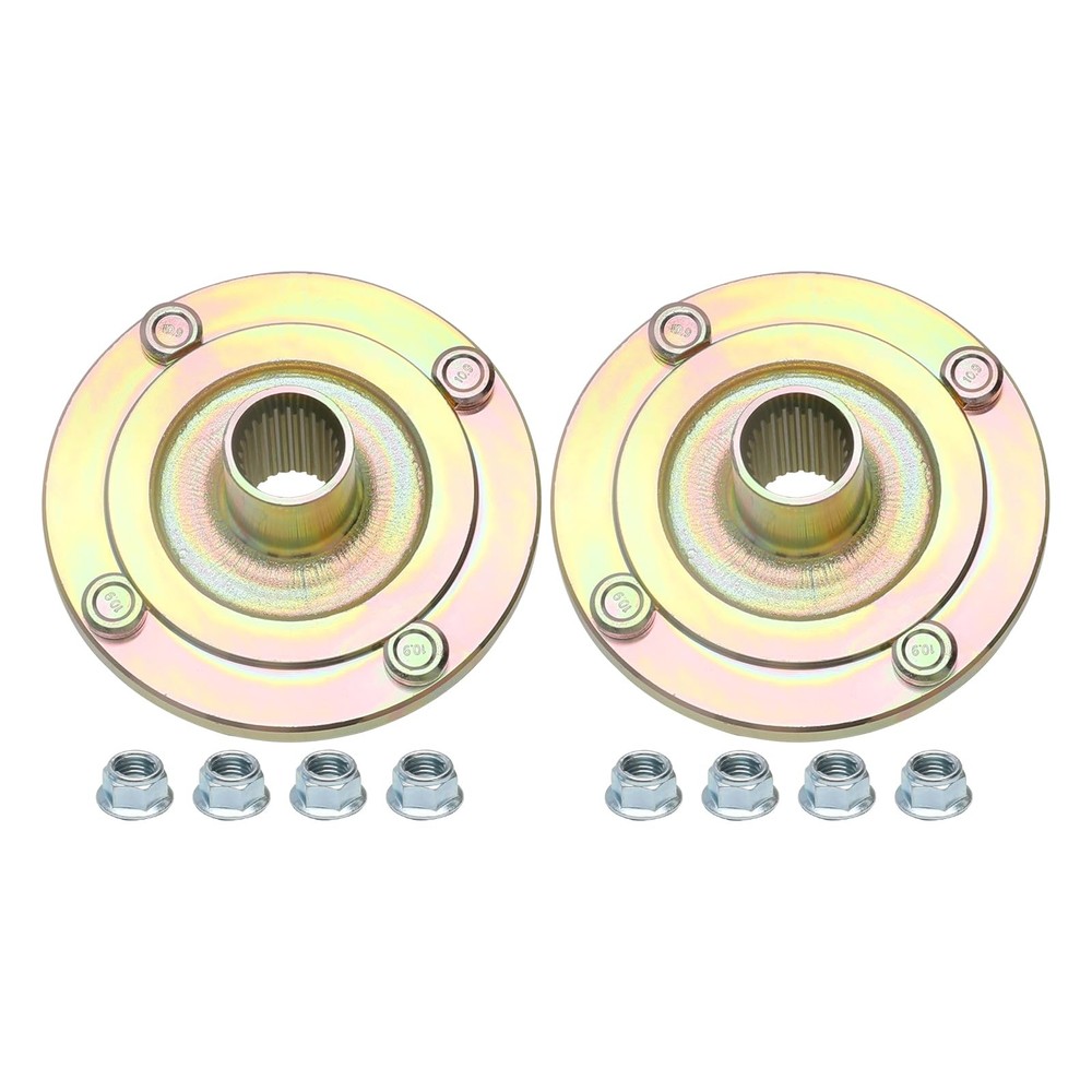 2PCS Rear Axle Wheel Hubs 24 Tooth Spline 4 Stud 110mm Bolt Pattern Left Right