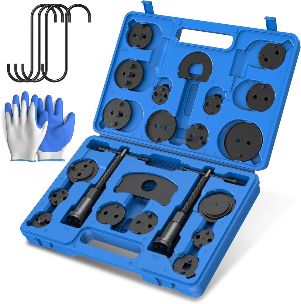 Heavy Duty Brake Caliper Compressor Tool Set – 28 Pieces