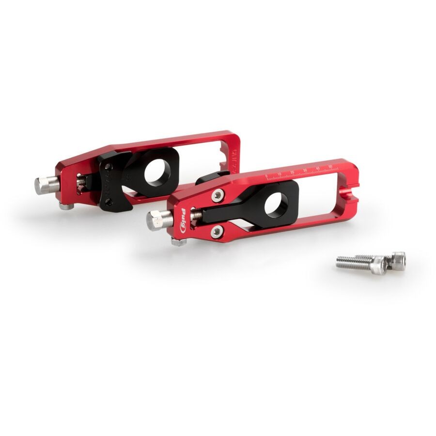 Puig Chain Tension Adjuster - Red 20696R