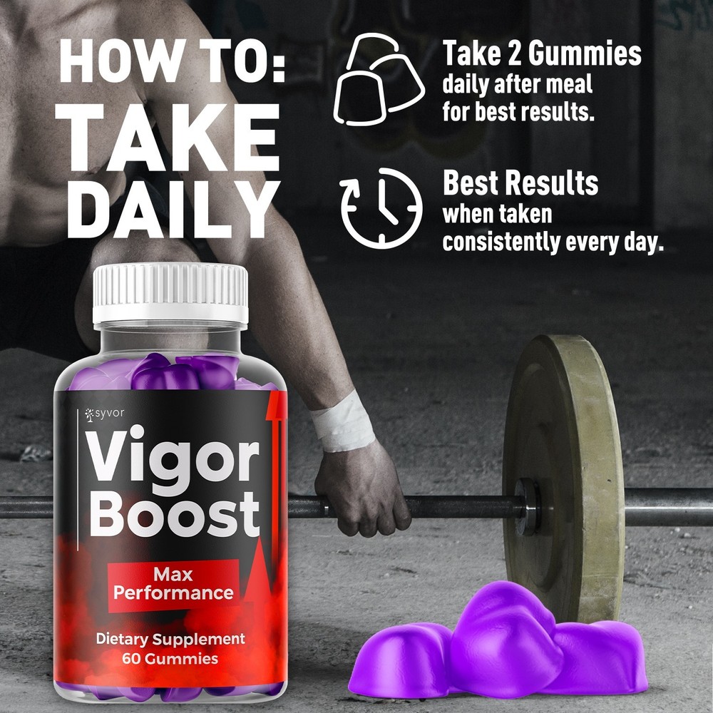 (1 Pack) Vigor Boost Gummys Advanced Male Support Formula VigorBoost 60 Gummies