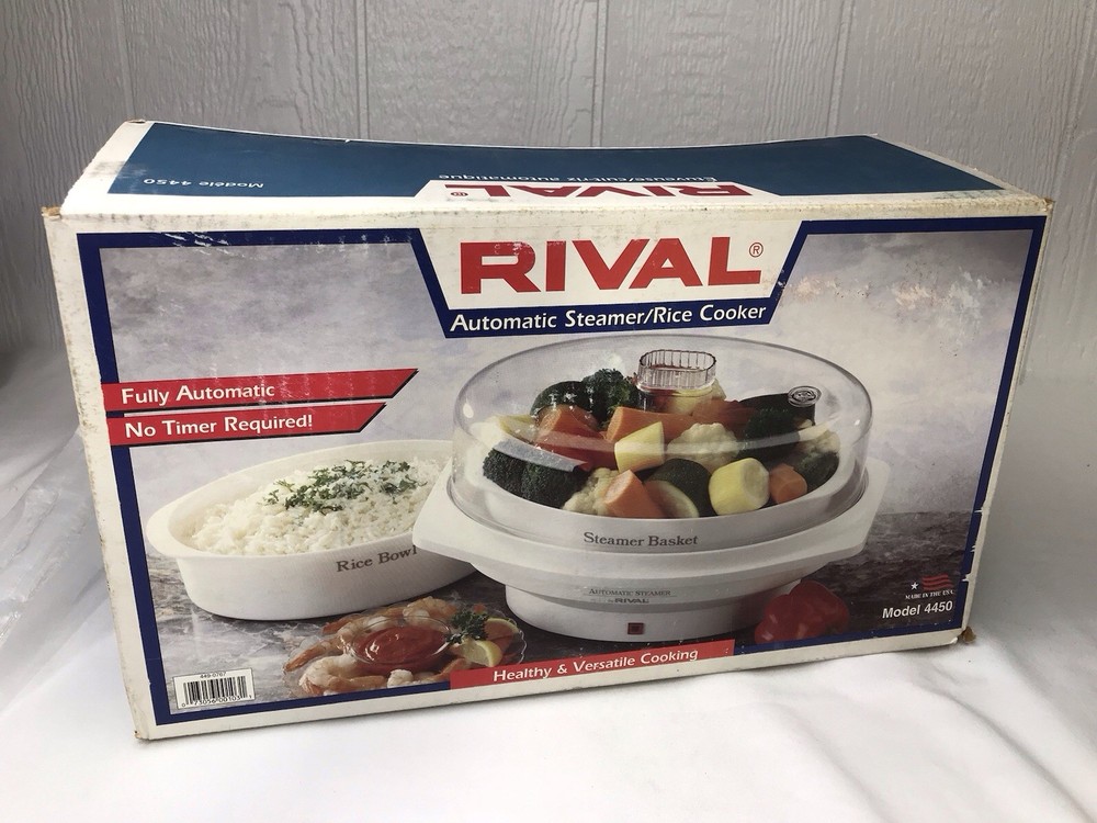 Vintage RIVAL Automatic Steamer Rice Cooker 4550 NEW