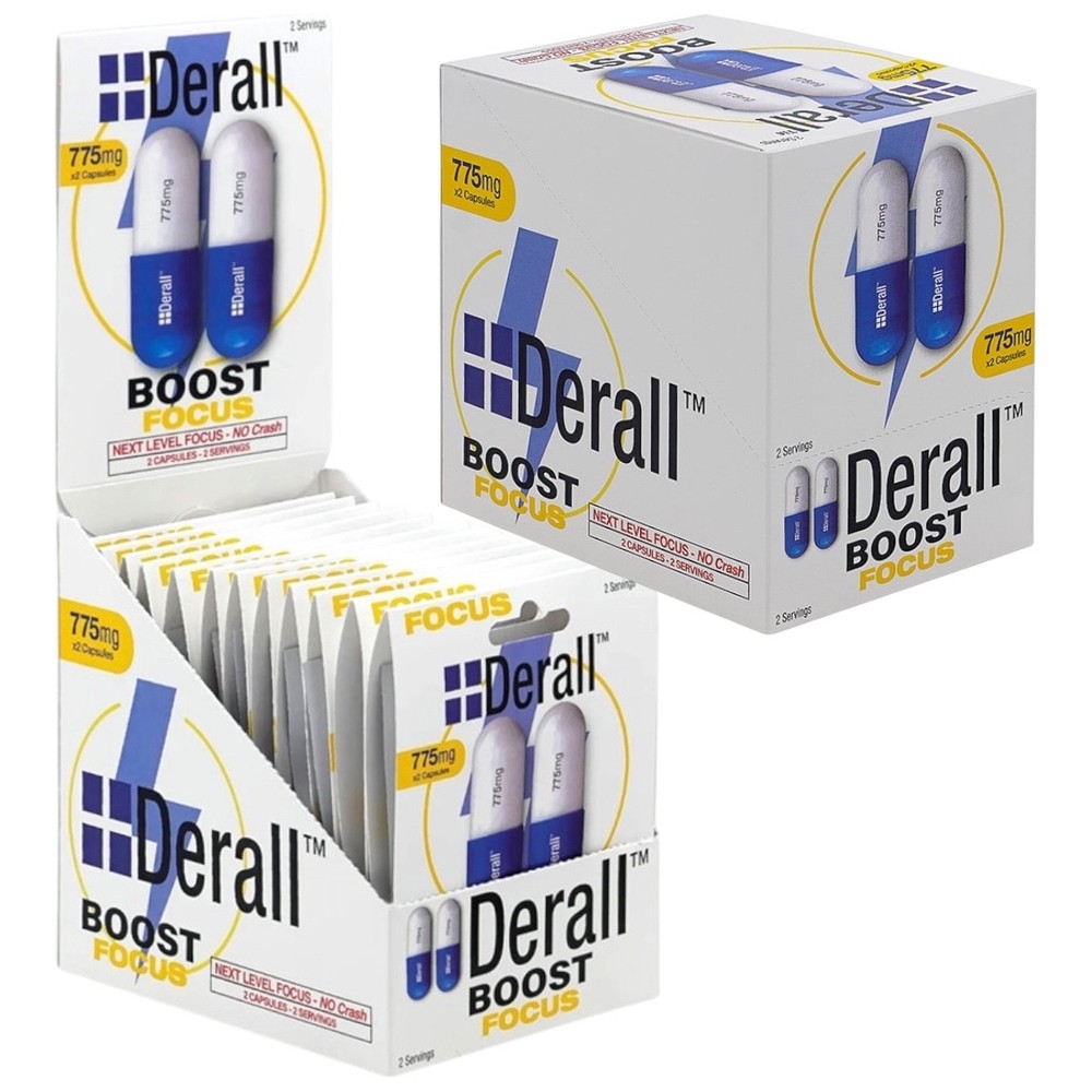 Derall Boost Next Level Focus - Mental Focus No Crash 775mg