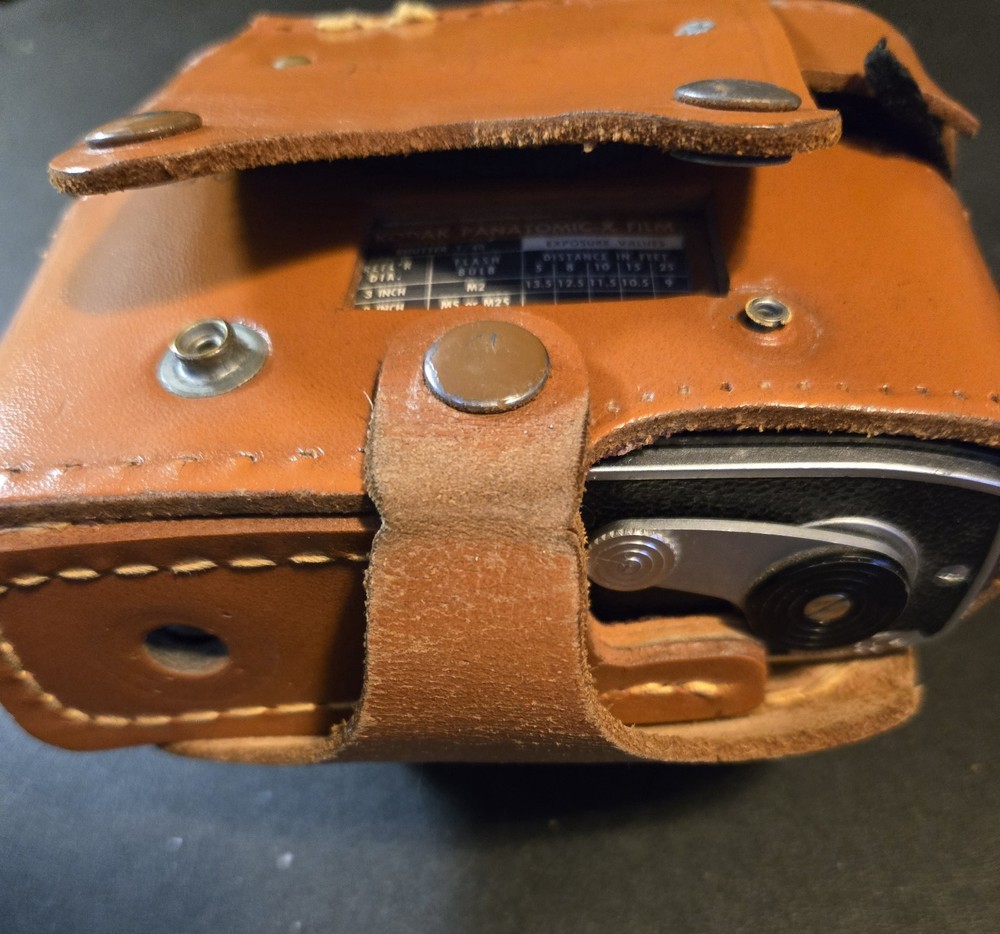 Vintage Kodak Automatic 35 Camera with Strap And Leather Case