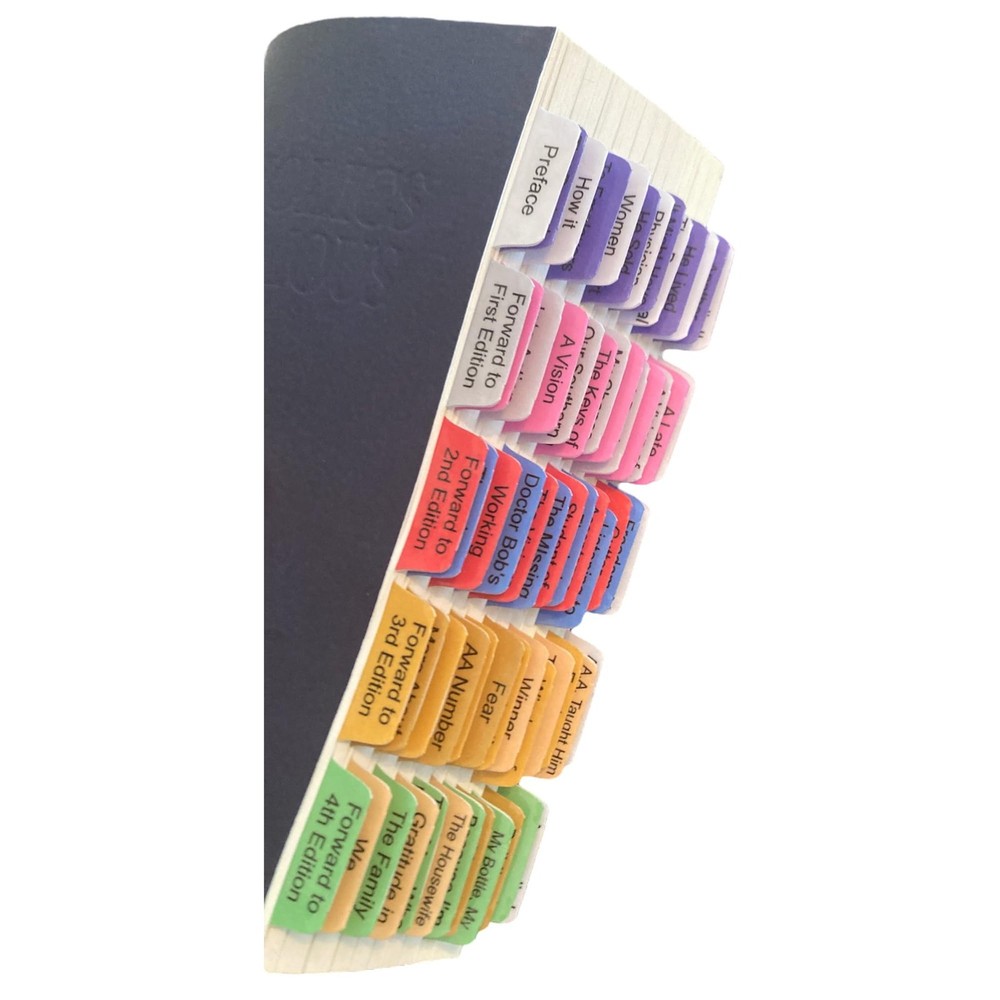 Laminated Book Tabs for Alcoholics Anonymous: The Big 4th Edition –...