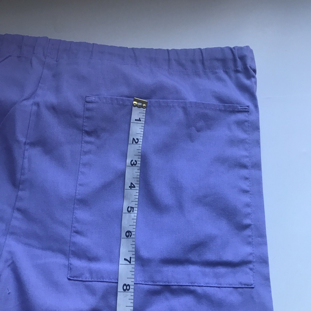 Crest medium purple VGC one pocket drawstring scrub set