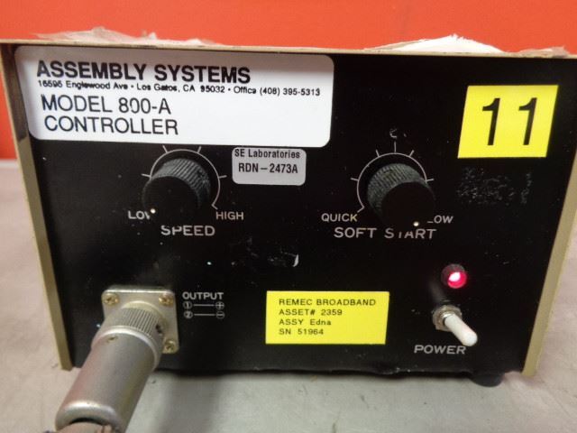 Assembly Systems 800-A Torque Driver w/ Controller, Tested/Working