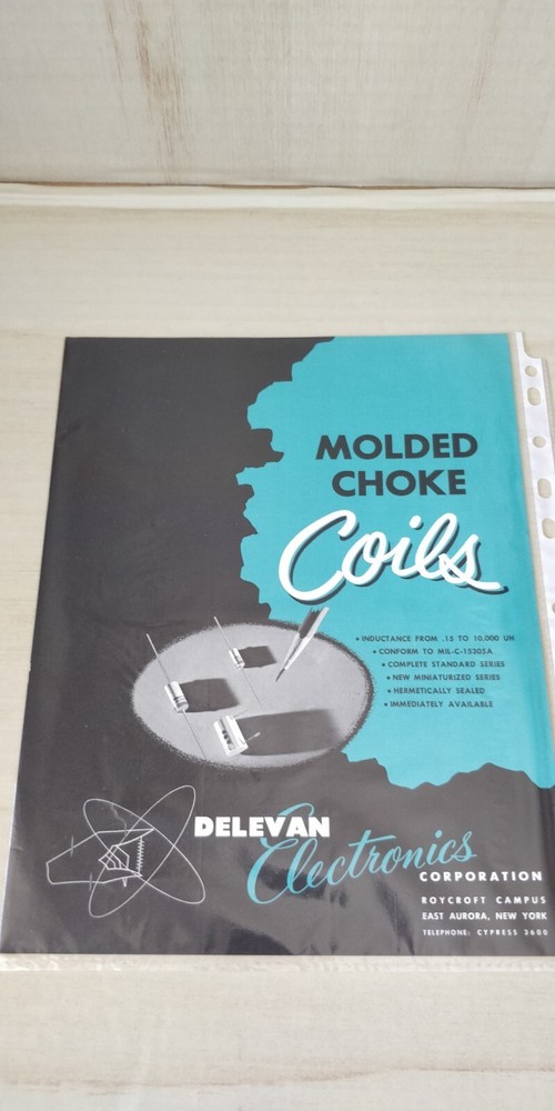 1958 ~ Delevan Electronics ~ Catalog ~ Molded Choke Coils