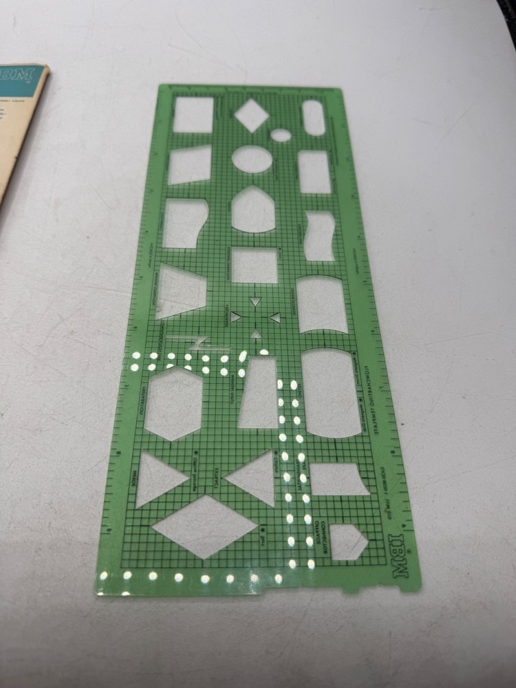 Vintage IBM Flowcharting Template Stencil