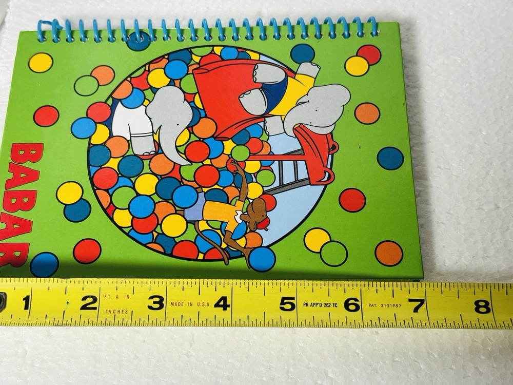Babar Wire Notebook 5x7 Unused