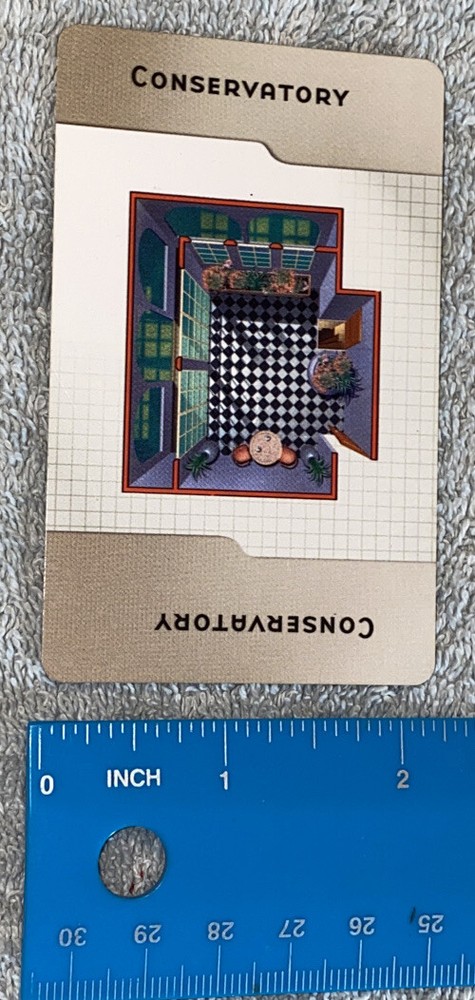 Clue 2005 Room Card Conservatory Replacement Piece