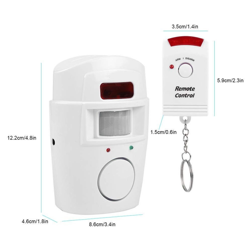 Motion Sensor Alarm, PIR Detector Security Alarm System default