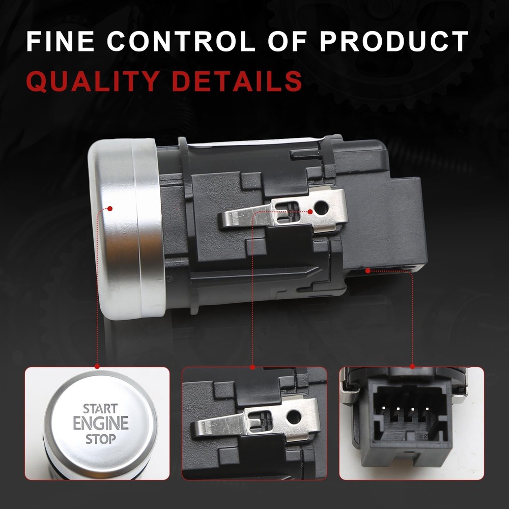 5K0959839 Start Stop Switch Button STD Replacement for 2010-2016 VW Eos Golf ...