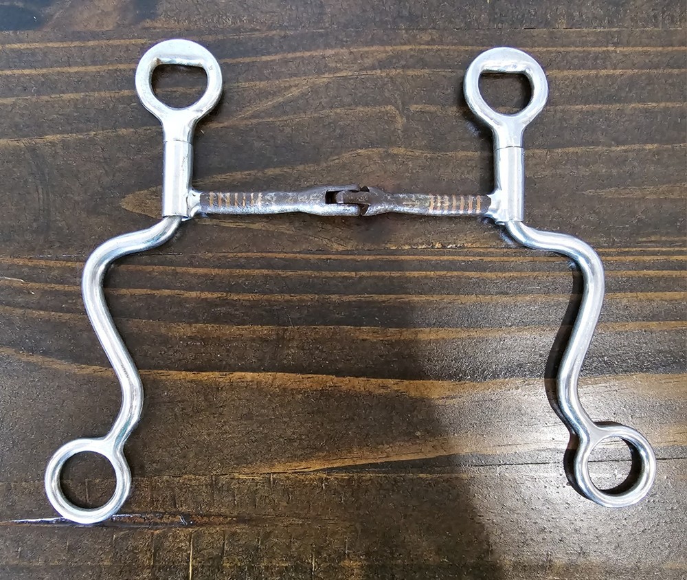 Long Shank Hinge Mouth Horse Bit