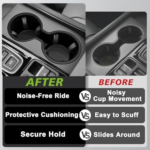Center Console Cup Holder Inserts Compatible with 2023 Pilot front cup holder
