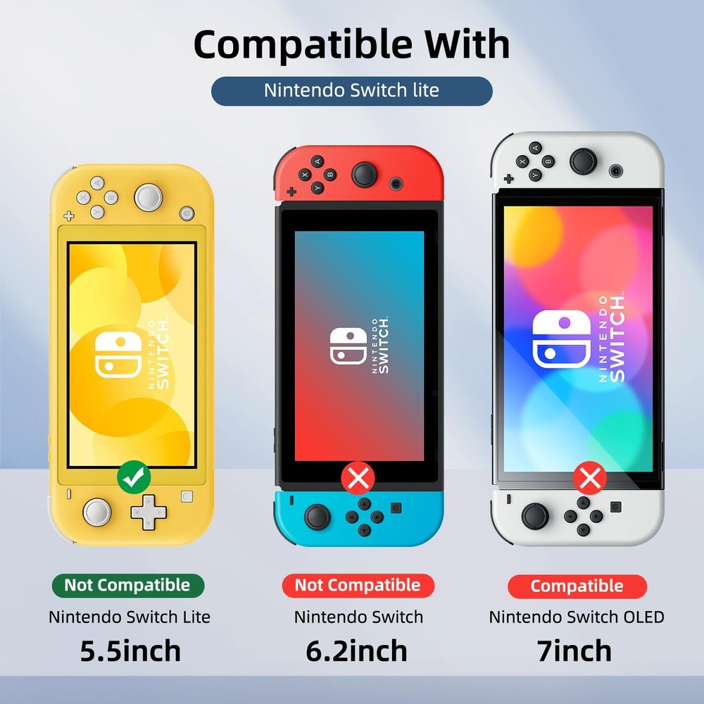 2-Pack Blue Light Blocking Screen Protector for Switch Lite Model 2019 [5.5 I...