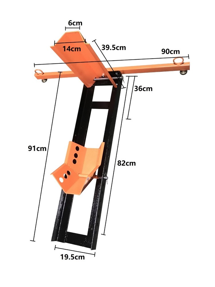 Front Adjustable Wheel Chock Transport Motorcycle Paddock Stand Stay Locking