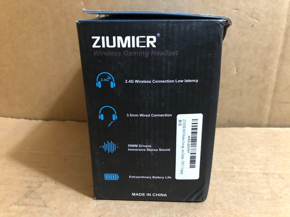 Ziumier M09 Wireless Gaming Headset 2.4G Type-C Charge Interface **