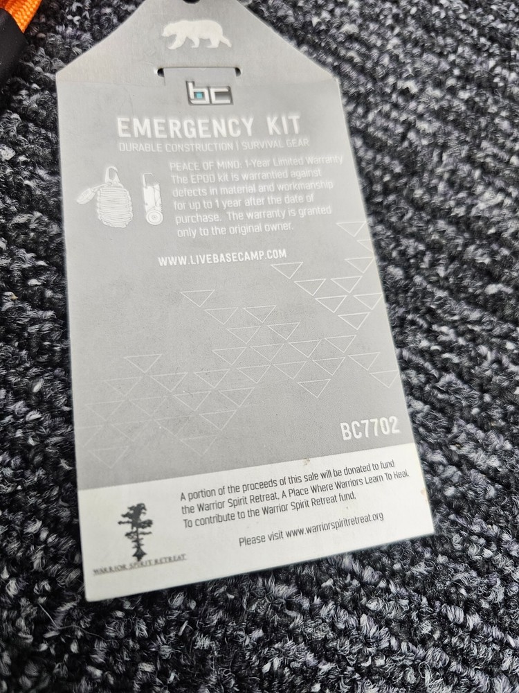 (QTY 2) Basecamp EPod Emergency Gear BC7702 Durable Construction