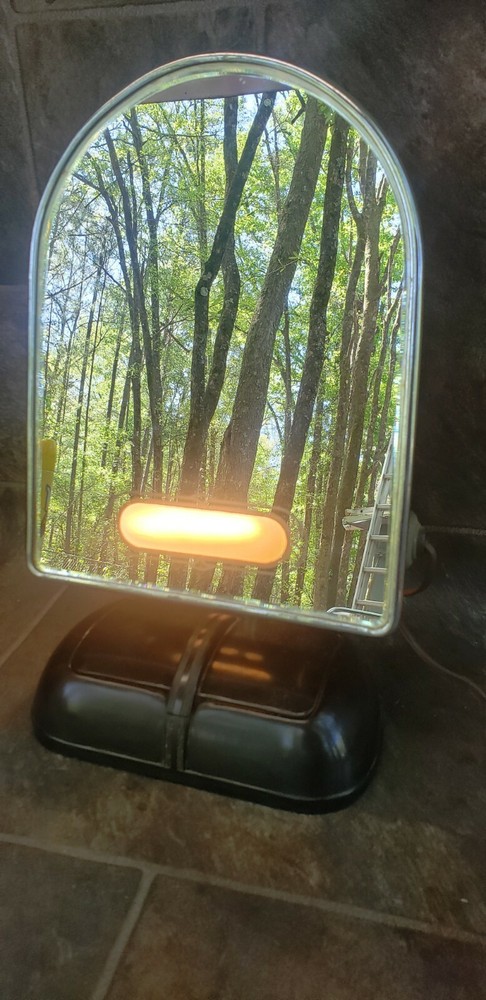 Vintage Acme Art Deco Vanity Light Up Makeup/Shaving Mirror