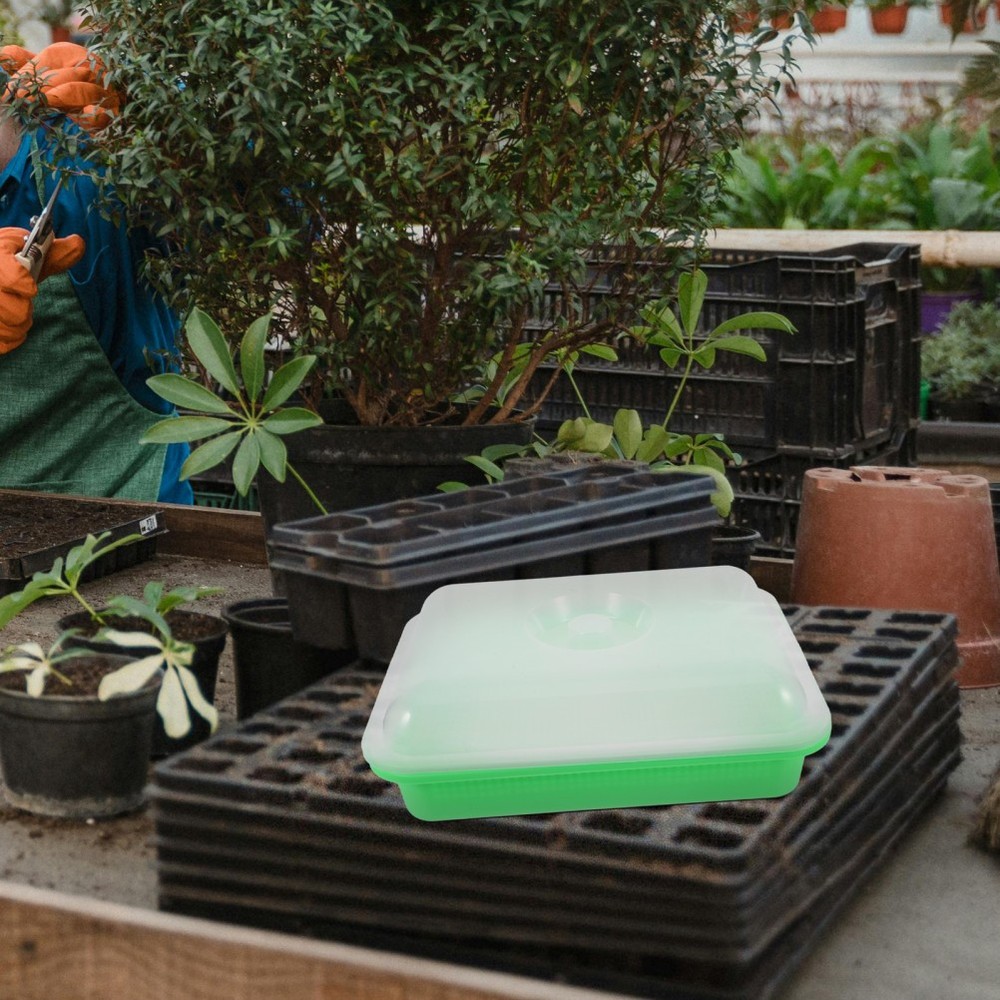 Vegetable Sprouting Container Garden Tray Microgreens Growing Trays